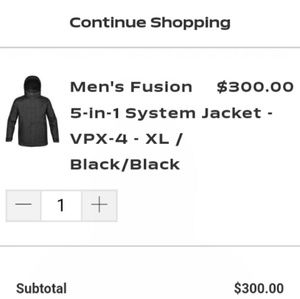 Stormtech 5 in 1 jacket